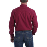 Cinch Men's Crimson & Black Hash Mark Long Sleeve