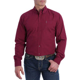 Cinch Men's Crimson & Black Hash Mark Long Sleeve