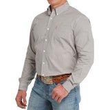 Cinch Men's White Multi Geo Long Sleeve Shirt