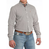 Cinch Men's White Multi Geo Long Sleeve Shirt