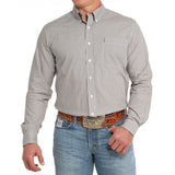 Geo Print Long Sleeve Button-up Shirt