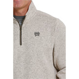 Cinch Men's 1/4 Zip Stone Sweater