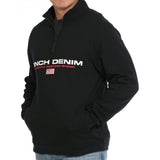 Cinch Men's Quarter Zip Flag Pullover