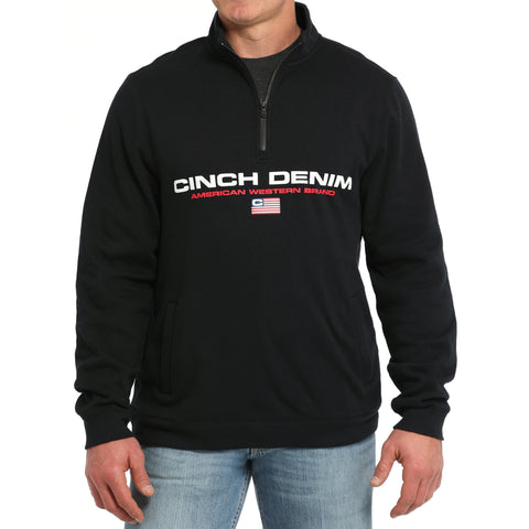 Cinch Men's Quarter Zip Flag Pullover