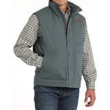 Men's Wax Coated Quilted Vest by Cinch