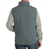 Men's Wax Coated Quilted Vest by Cinch