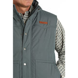 Men's Wax Coated Quilted Vest by Cinch