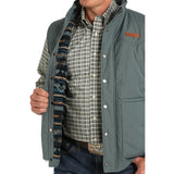 Men's Wax Coated Quilted Vest by Cinch