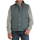 Men's Wax Coated Quilted Vest by Cinch