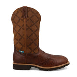 Twisted X Brown and Squash 12" Nano Toe Work Boot