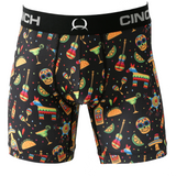 Cinch Men's 6" Black Fiesta Boxer