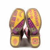 Girl's Pink Moon Aztec Square Toe from Tin Haul