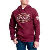 Red Dirt Hat Company Maroon Cowboy Aztec Hoodie