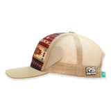 Rope Smart Tan/Aztec Circle Patch Cap