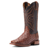 Ariat Men's Broncy Cinnamon Full Quill Ostrich Boots