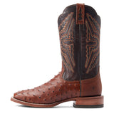 Ariat Men's Broncy Cinnamon Full Quill Ostrich Boots