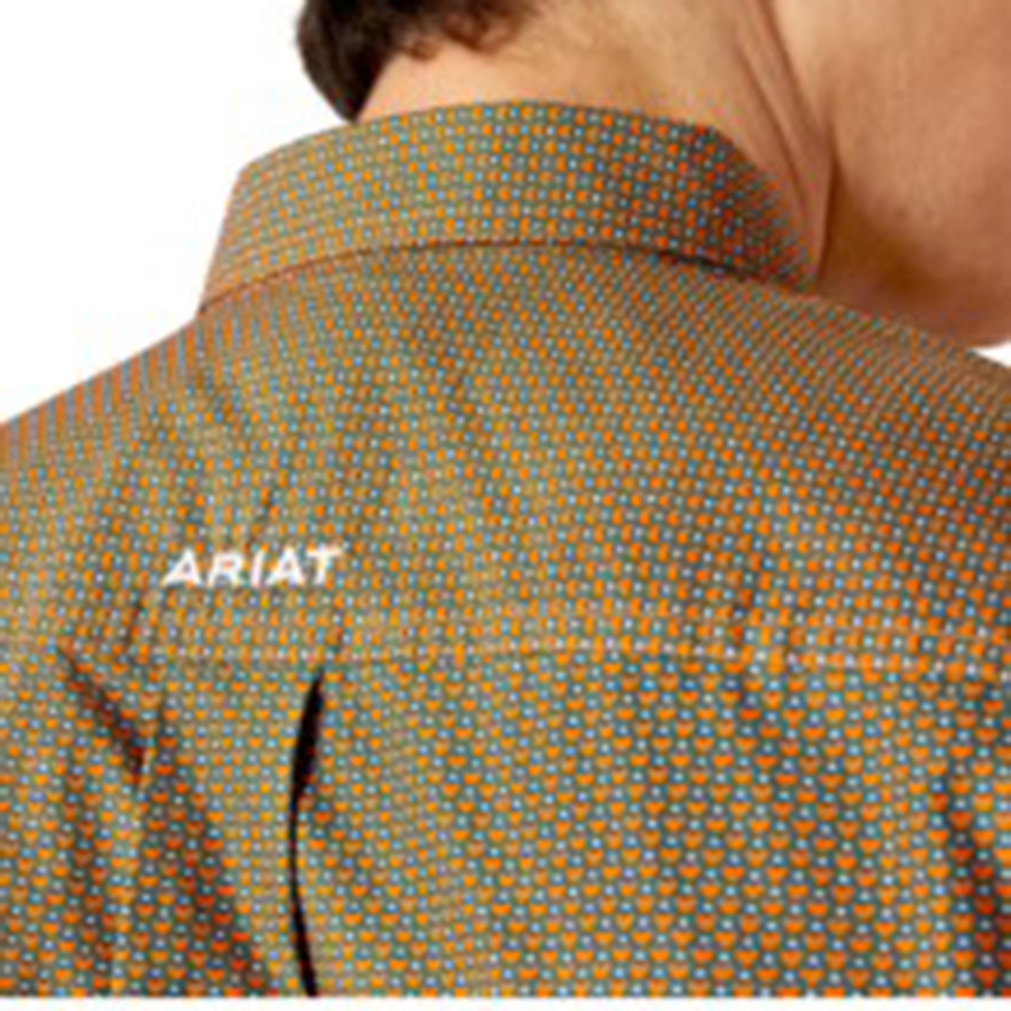 Ariat Men's Blue/Orange Hearts Shirt – Western Edge, Ltd.