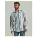 Wrangler Men's Multi Stripe Long Sleeve