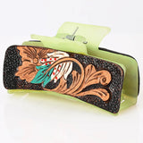 American Darling Painted Floral Tooled Hairclip