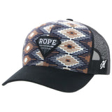 Hooey Rope Like A Girl Cream & Tan & Black Cap