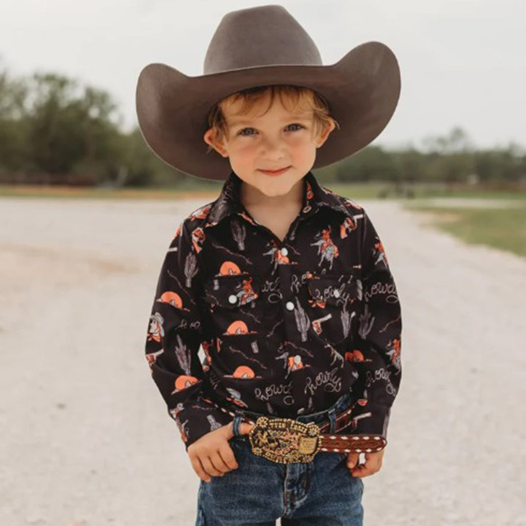 Shea Baby Toddler Yeehaw Pearl Snap Shirt