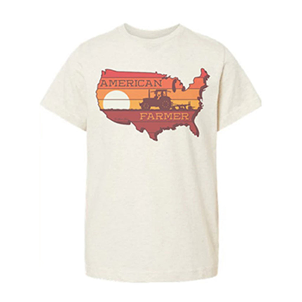 The Whole Herd Kid's American Farmer Tee