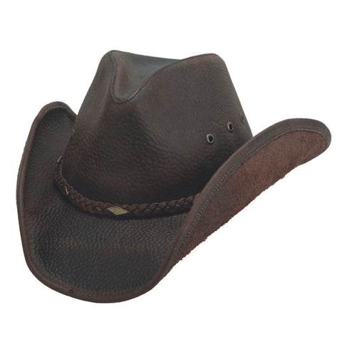 Montecarlo Chocolate Bonnaroo Leather Hat