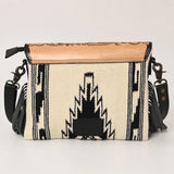 American Darling Black & White Aztec Fringe Purse