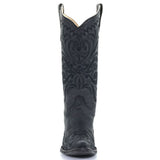 Circle G Women's Black Floral Snip Toe Boot by Corral