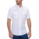 Ely Walker Men's White Short Sleeve