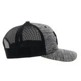 Sterling Grey & Black Snapback Cap by Hooey