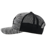 Sterling Grey & Black Snapback Cap by Hooey