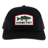 Habitat Black Snapback Cap by Hooey