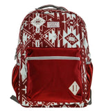 Hooey Recess Collection Burgundy Aztec Backpack