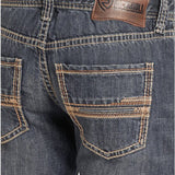 Rock & Roll Men's Dark Vintage Pistol Stack Jean