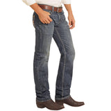 Rock & Roll Men's Dark Vintage Pistol Stack Jean