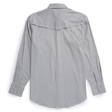 Ely Walker Men's Lite Grey & Grey Checked Tech Shirt