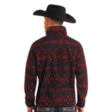 Rock & Roll Men's Red Aztec Pullover