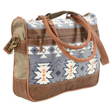 Ohlay Grey Aztec & Leather Tote