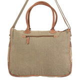 Ohlay Grey Aztec & Leather Tote