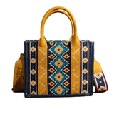 Wrangler Aztec Mustard Crossbody Tote