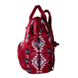 Wrangler Burgundy Aztec Callie Backpack/Diaper Bag