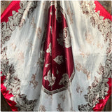 Rodeo Drive Red Wine Floral Wild Rag