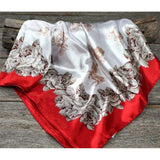 Rodeo Drive Red Wine Floral Wild Rag