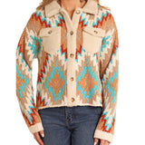 Rock & Roll Aztec Button Up Cardigan