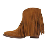 Dingo Women's Mustard Fringed Tangles Bootie