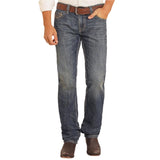 Rock & Roll Men's Dark Vintage Pistol Stack Jean