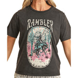 Rock & Roll Women's Black Rambler Graphic Tee