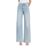 Veveret Women's High Rise Wide Leg Jeans