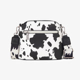 Montana West Wrangler Black Cow Print Crossbody